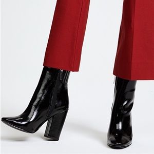 KENDALL + KYLIE Womens Black Elastic Haedyn Round Toe Leather Booties 10 M